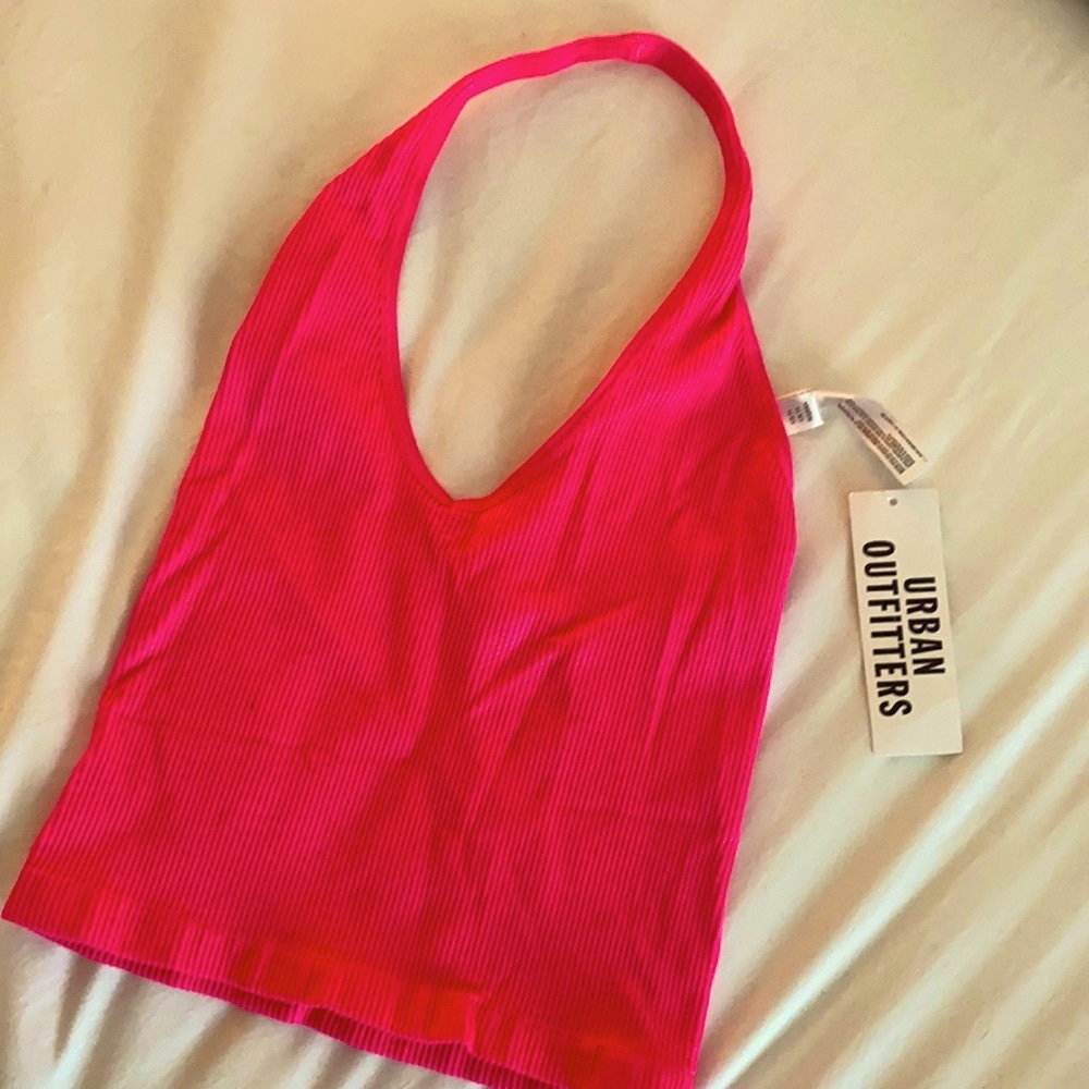 Cute Neon Pink Halter/Crop
